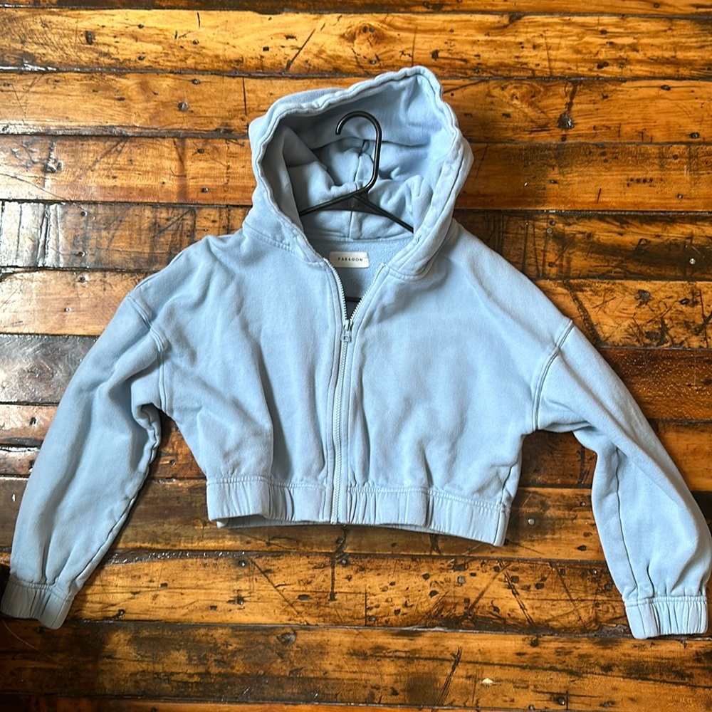 Paragon Cropped Zip Hoodie
